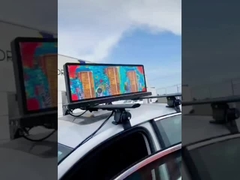 Pantalla de taxi de dos lados IP 65 960mmX 320mm a todo color, resistente al agua en exteriores