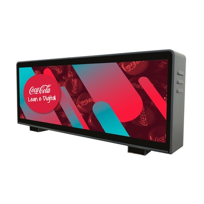 P4 Pantalla de taxi de doble cara 960mmX 320mm de color completo para exteriores resistente al agua IP65
