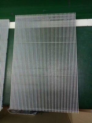 Exhibición llevada ventana transparente estándar ligera de la pared de la pantalla del LED