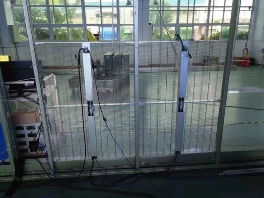 Exhibición llevada ventana transparente estándar ligera de la pared de la pantalla del LED