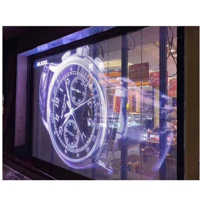 Publicidad Pixel Pitch 3.91mm Pantalla de pantalla LED transparente para paredes de vidrio