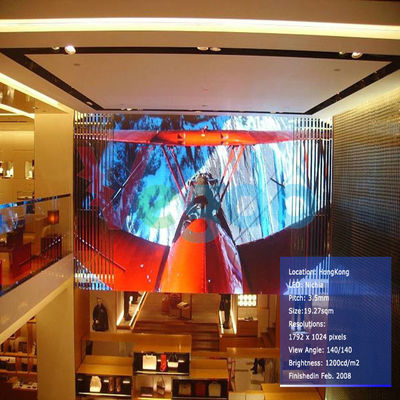 Pantalla LED a todo color interior de P4mm rota 512mm×512mm×90m m resistentes
