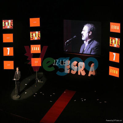 Pantalla LED personalizada de la definición del teatro de P4mm alta con el gabinete de aluminio