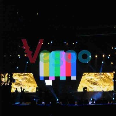 El fondo de etapa a todo color interior de 3.91m m llevó la pantalla grande 1000cd/㎡ de la exhibición