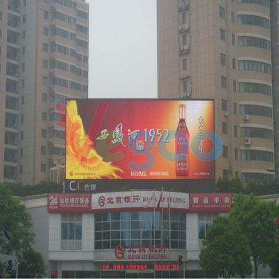 P10 pantalla LED a todo color al aire libre ligera 5500cd/㎡