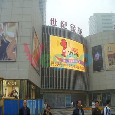 Pantalla LED a todo color al aire libre 5500cd/㎡ de la publicidad P10