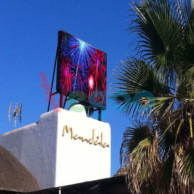 Pantalla LED a todo color al aire libre 7500cd/㎡ de la autoinspección P10