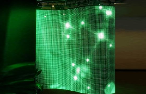 La alta pantalla flexible Hd lleno de la frecuencia de actualización 4m m LED llevó la exhibición 1000cd/㎡