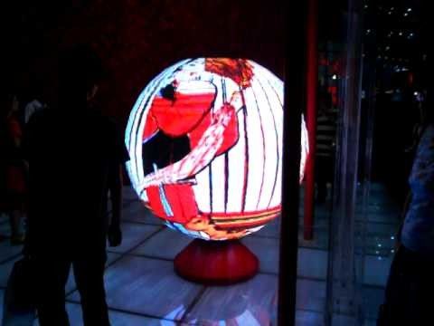 La exhibición llevada esfera a todo color interior de la bola de SMD P4 curvada llevó el panel