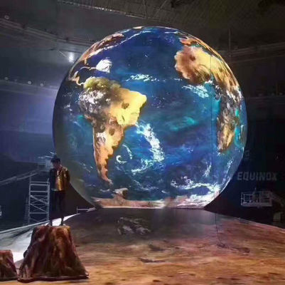 Exhibición llevada a todo color interior de alquiler de la esfera de la pantalla LED P4 HD de la bola para el acontecimiento
