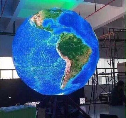 Pantallas llevadas interiores ultra finas flexibles de la pantalla LED P4 de la bola 1R1G1B