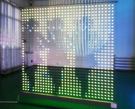 La pantalla LED a todo color al aire libre de la INMERSIÓN 346 de P20 1R1G1B llevó la pantalla transparente
