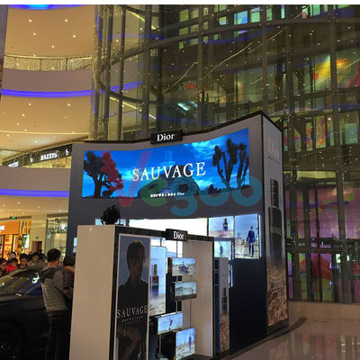 Pantalla LED a todo color comercial 9500K - 11500K de la publicidad P2.976 HD