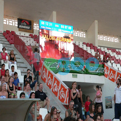 Ángulos de visión amplios interiores llevados estadio de fútbol comercial de la exhibición P1.25