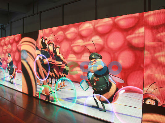 Display LED de alquiler a todo color 576x576mm gabinete de aluminio