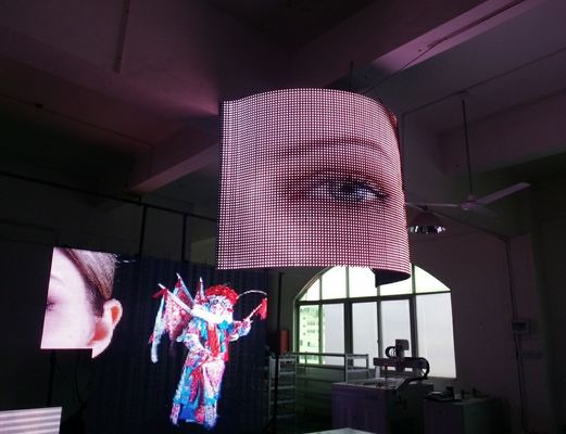 China P20 exhibición llevada transparente a todo color al aire libre 2500 Pixel/M2 de la cortina de la INMERSIÓN 346 proveedor