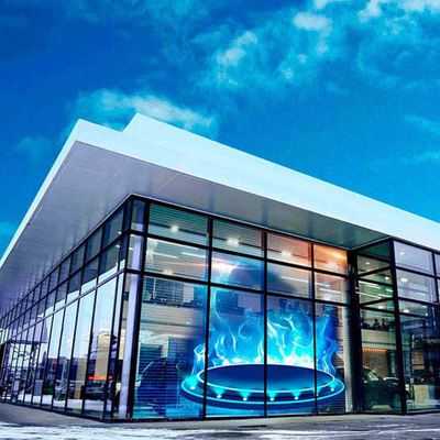 Display transparente LED Pitch de píxeles 4-8mm con alta permeabilidad y materiales ópticos para una mejor visibilidad
