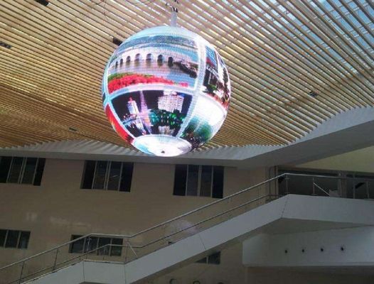 Larga vida suave de la energía baja de los colores de la alta de la escala gris de la exhibición P2.5 del globo calidad de la multa
