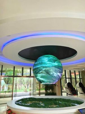 Larga vida suave de la energía baja de los colores de la alta de la escala gris de la exhibición P2.5 del globo calidad de la multa