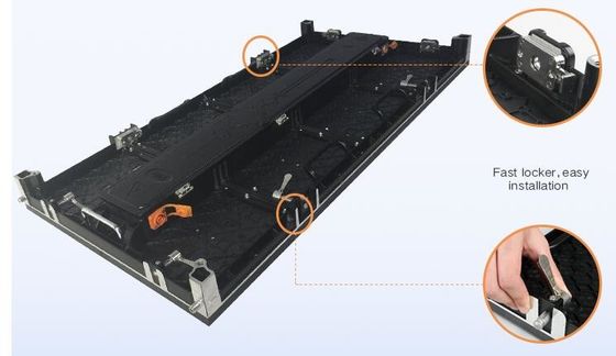 Pantalla de alquiler de la pantalla LED del alto brillo con la lámpara del negro 1R1G1B/SMD2121