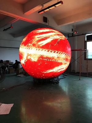 La bola llevó la echada del pixel de la pantalla del globo de la exhibición el empalmar inconsútil de 3M de 4 milímetros de diámetro