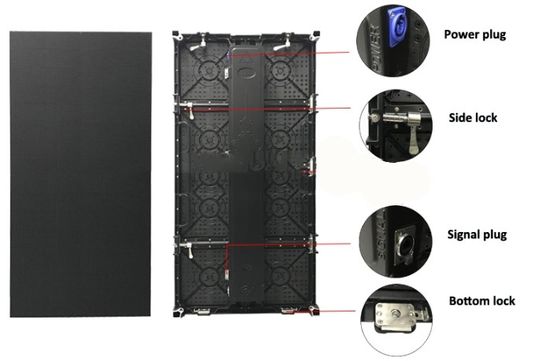 Pantallas de la etapa LED de los vídeos de Digitaces, el panel de pantalla LED de alquiler brillante P4.81