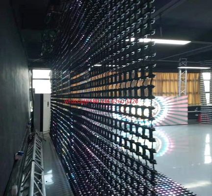 Punto los 50m flexibles a todo color los x 50m, color negro, material de la malla de la pared de la pantalla de malla de la etapa LED del PE