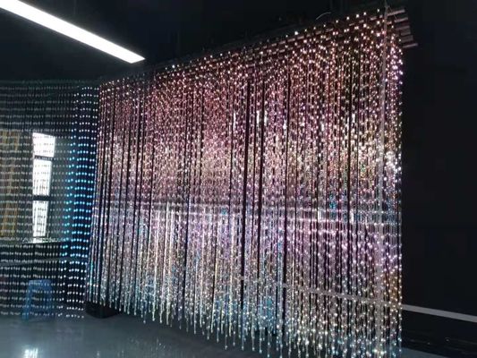 Punto los 50m flexibles a todo color los x 50m, color negro, material de la malla de la pared de la pantalla de malla de la etapa LED del PE
