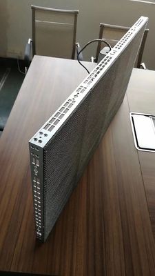 Gabinete flexible 500*1000m m de la instalación de la pantalla LED transparente del alto brillo