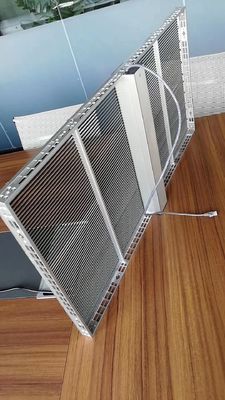 Gabinete flexible 500*1000m m de la instalación de la pantalla LED transparente del alto brillo