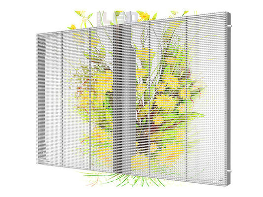 La talla 1000*500mm ligera delgada llevada transparente de la unidad del gabinete del escaparate de la ventana de la pared P3.91-7.8 pesa el sqm 10kg