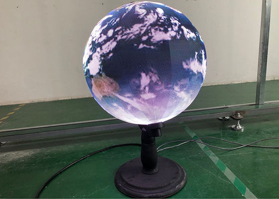 Contexto a todo color de alta resolución flexible de la etapa de la pantalla de visualización de la esfera de la reproducción de vídeo de LED de la bola