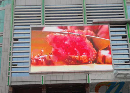 Pantallas video a todo color al aire libre de la pared de P10 SMD3535 LED para hacer publicidad de la prenda impermeable IP65
