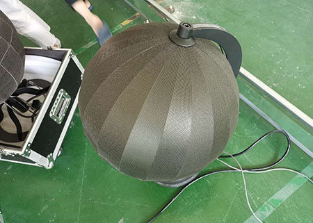 Alta definición del LED de la bola de la pantalla P1.9 RGB SMD del diámetro a todo color interior flexible del globo los 0.5m