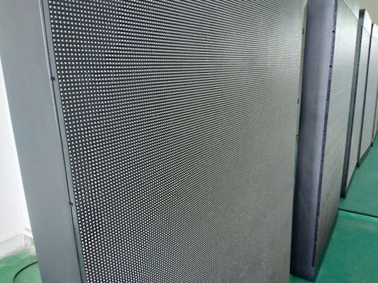 Gabinete negro gris rojo modificado para requisitos particulares Size160x160mm al aire libre llevado del hierro del módulo P5 del tablero de publicidad