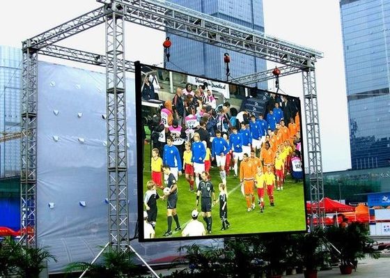 La prenda impermeable a todo color video al aire libre de alquiler de P4.81 SMD llevó la pantalla de visualización con la alta definición y el alto brillo