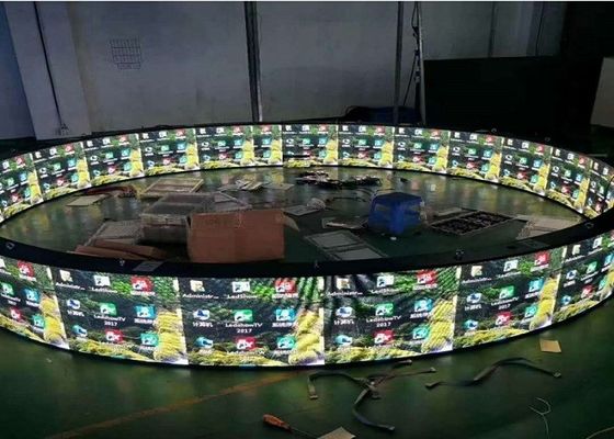 Pantalla 256mmx128m m flexible creativa interior de 4m m LED