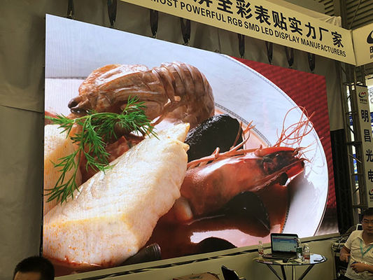 P2 Pantalla LED de pequeño ancho 512x512 gabinete 3840Hz pantalla SMD para publicidad en interiores