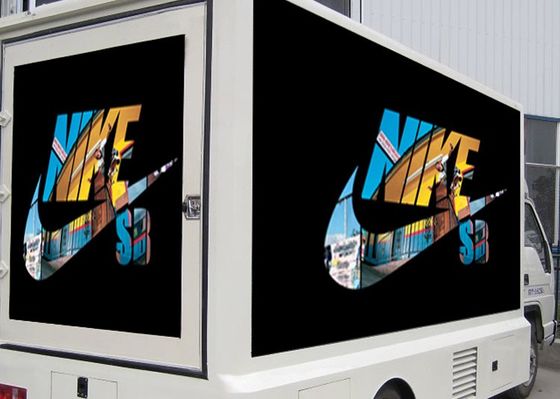 Pantalla LED publicitaria móvil del remolque IP65 P8 del camión