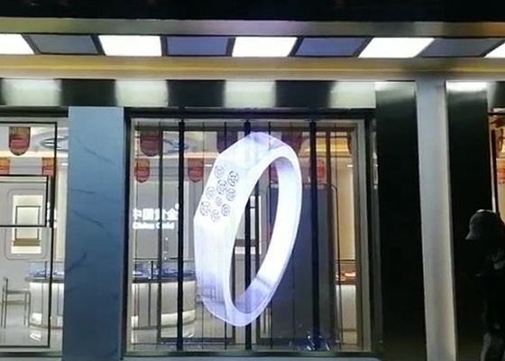 Exhibición transparente comercial de la cortina de HD SMD P3.91 LED