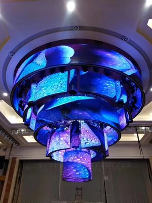 La pared video de la pantalla LED flexible interior de P2.5 milímetro modificó la exhibición creativa del estilo para requisitos particulares libre del tamaño