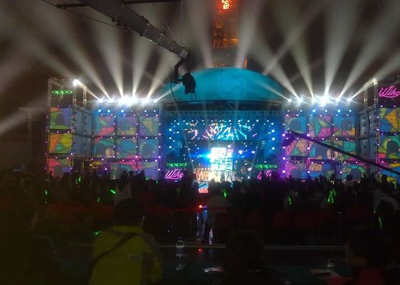 Pantalla LED de alquiler interior 800cd/㎡ del módulo 250mm×250m m