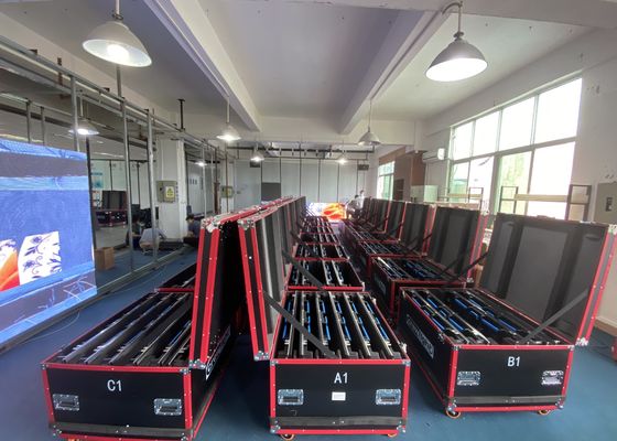 El panel de pared de alquiler de la etapa del gabinete de aluminio P4.81 9500K