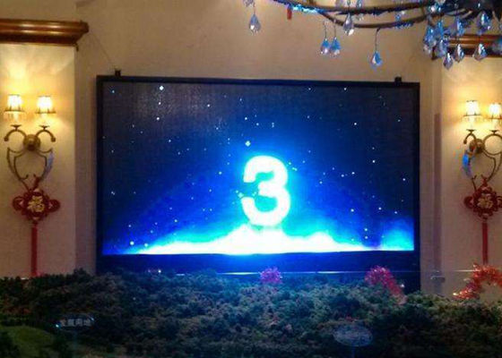 Pantalla LED a todo color interior de alquiler grande brillante estupenda P3.91