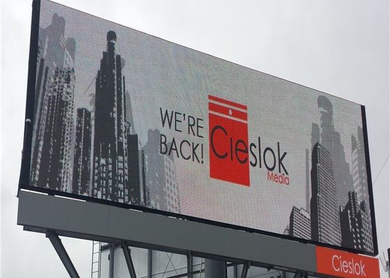 Pantalla LED fija de publicidad de pared con tamaño de gabinete de 960 x 960 mm y color completo