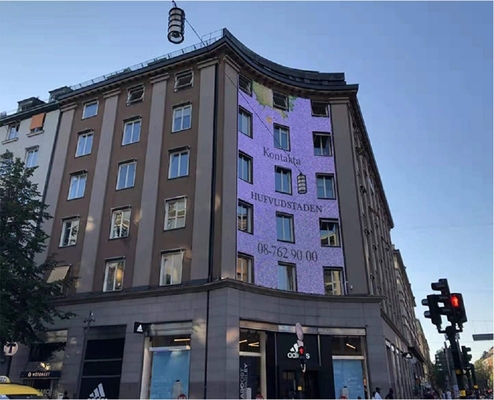 Carpeta publicitaria de alta luminosidad a prueba de agua para exteriores con LED para publicidad OOH