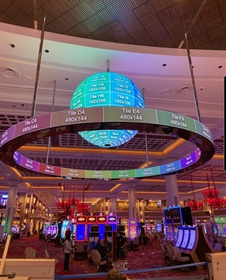 Pantalla LED P1.95 esfera para interiores 800nits Calidad de pantalla HD Diseño delicado