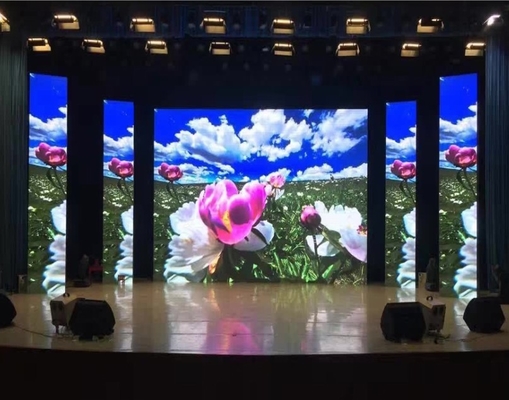 Grupo de fondo de escenario interior Pantalla LED P3 a todo color con tono de píxeles de 3 mm y método de conducción de escaneo 1/32
