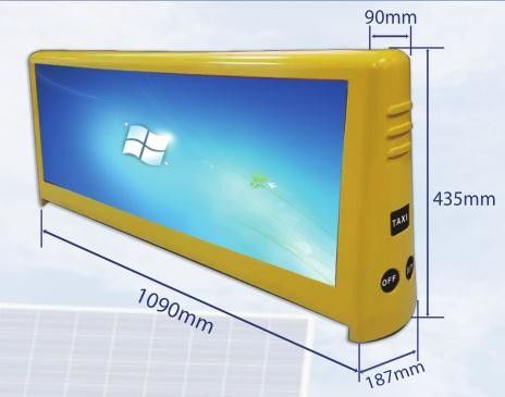 Pantalla LED a todo color al aire libre del taxi P5 con 1/8 conducción de la exploración