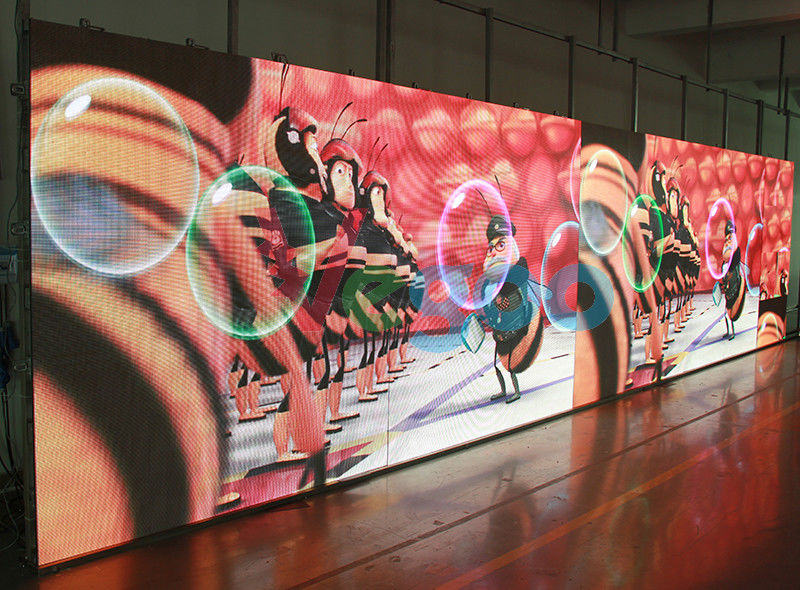 Display LED de alquiler a todo color 576x576mm gabinete de aluminio